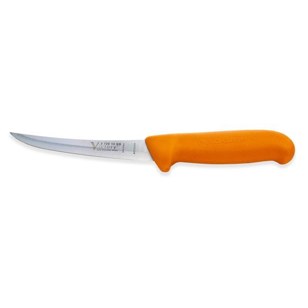 hollow ground curved boning knife