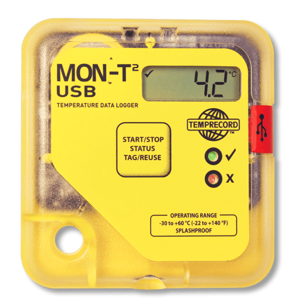 Temprecord MON-T2 USB LCD Temperature data logger