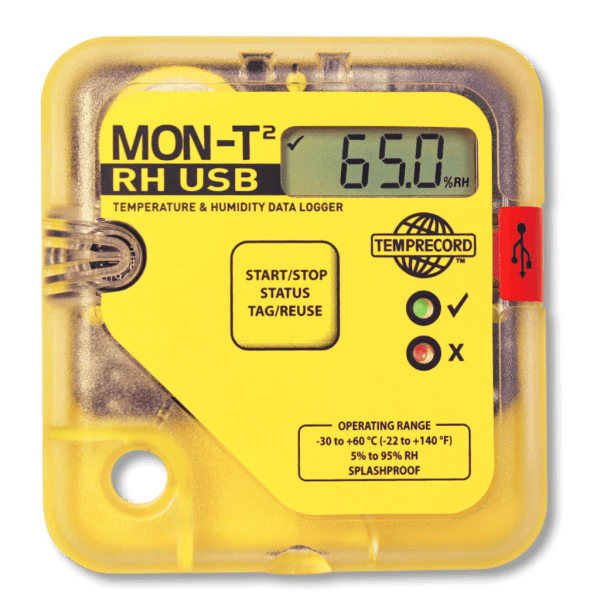 Temprecord MON-T2 RH USB LCD Temperature & Humidity data logger