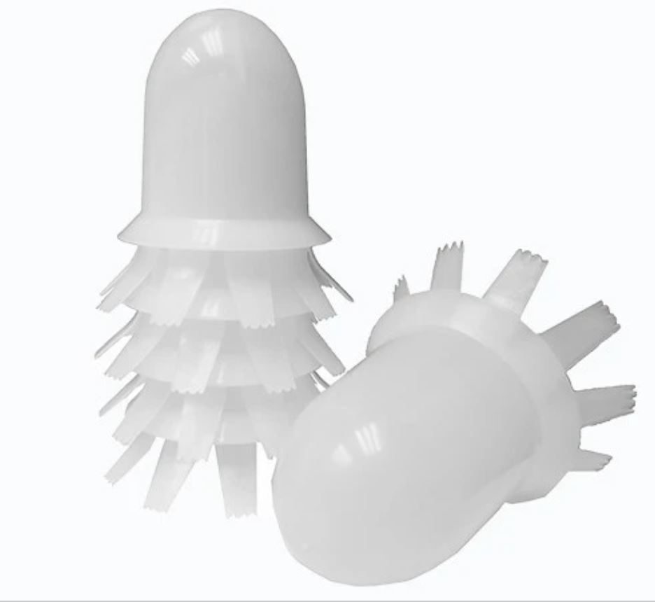 adept throat plug plastic meat processing