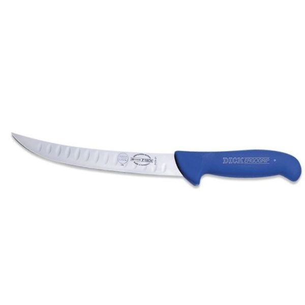 F.Dick Scalloped Breaking Knife Ergogrip blue