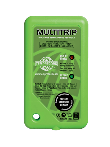 temprecord multitrip temperature data logger