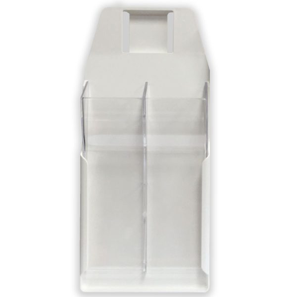 Double Knife Scabbard White Clear front