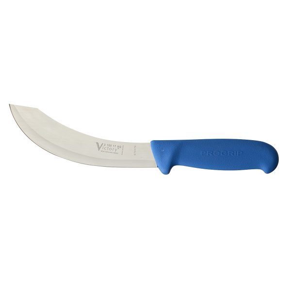 victory knives skinning knife hollow ground blue