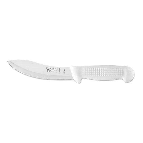 victory knives hollow ground skinning knife white