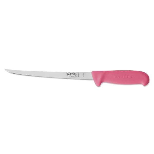 victory knives narrow filleting knife, pink