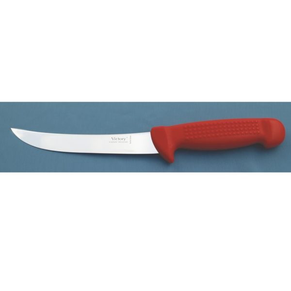 Victory Knives Curved Boning Knife red