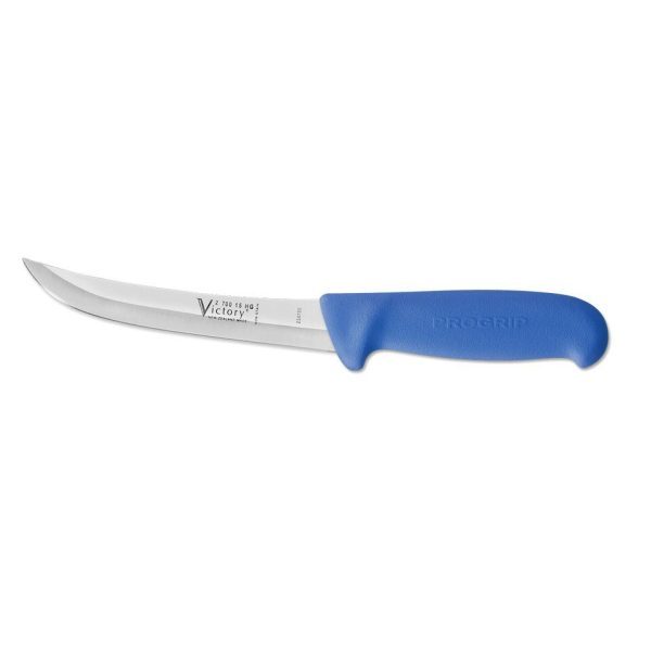 Victory Knives Hollow Ground Curved Boning Knife Blue