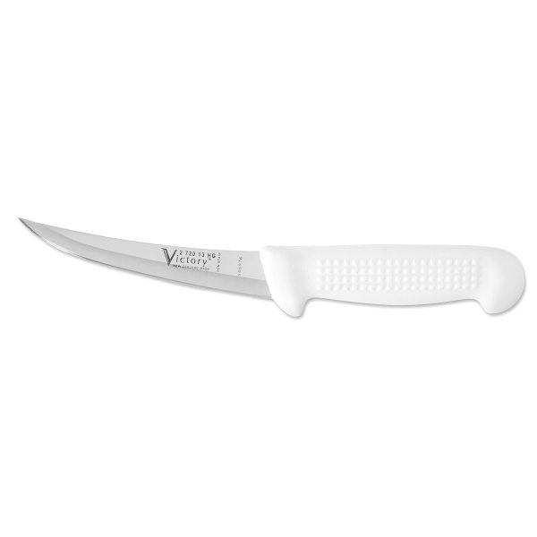 Victory Knives Hollow Ground Curved Boning Knife White