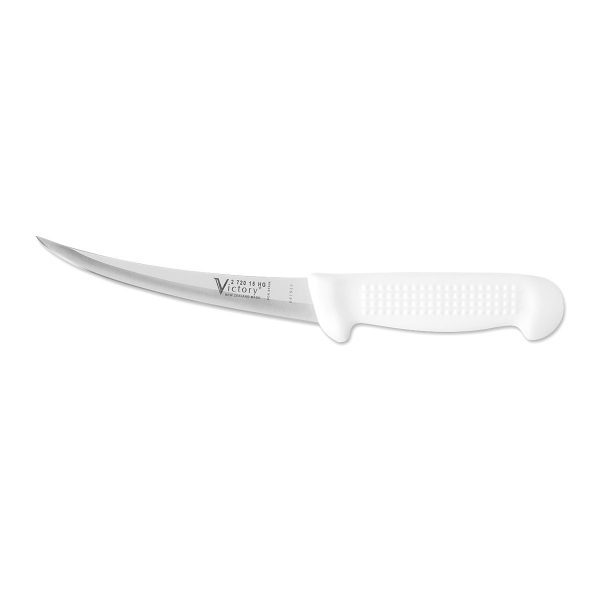 Victory Knives Hollow Ground Curved Boning Knife White