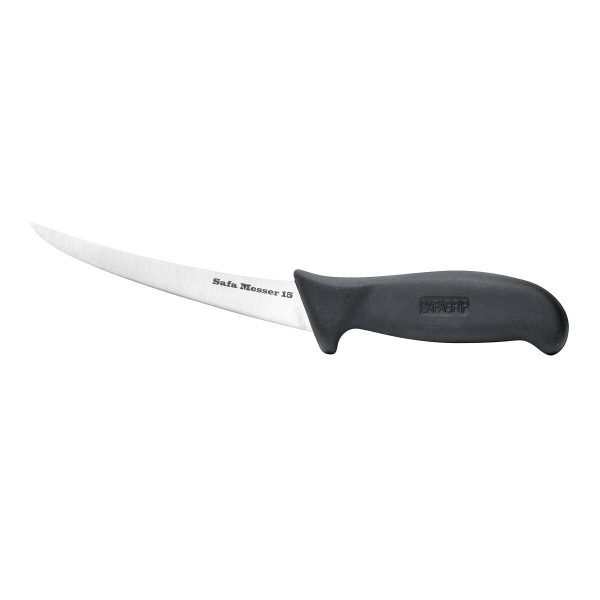 safa messer curved boning knife black