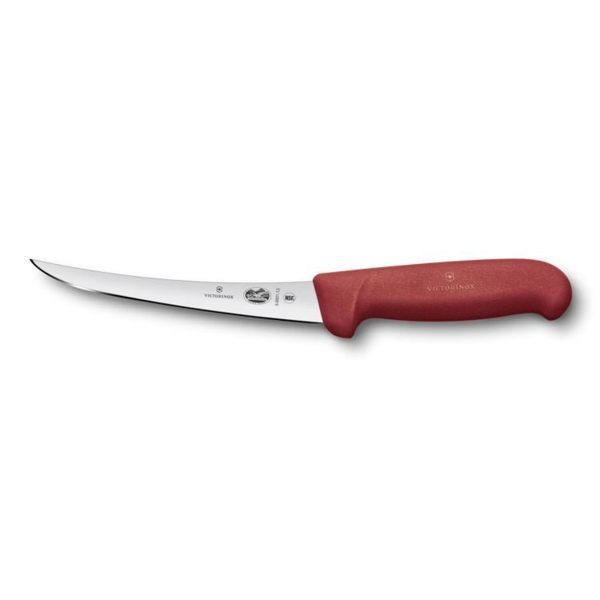 victorinox narrow curved boning knife red