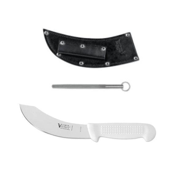 victory knives farmer knife set white handle